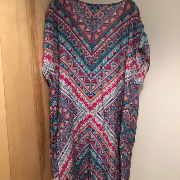Tolani multi-colored Trinity tunic, 100% modal - Picture 8 of 11